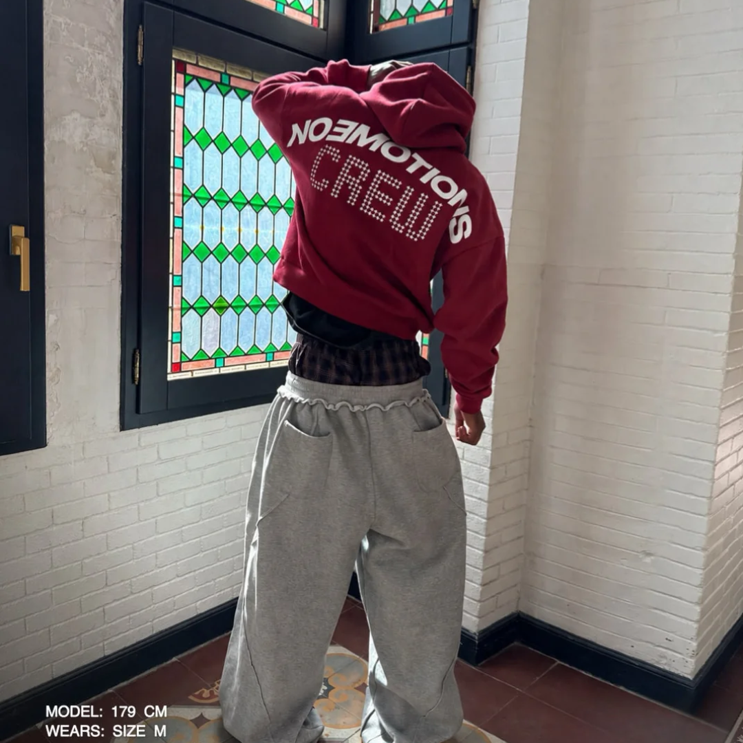 Noemotions Crew Hoodie Burgundy