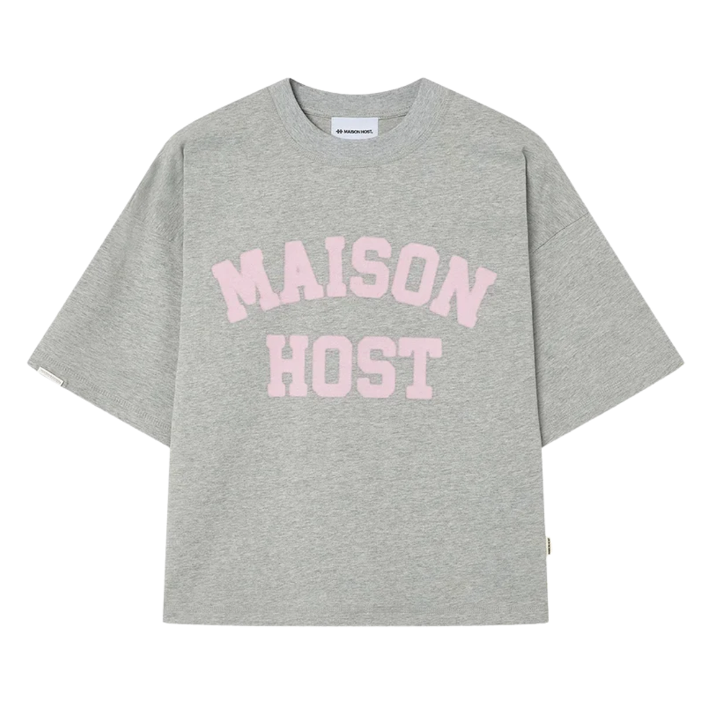Maison Host Spray Varsity Grey Tee