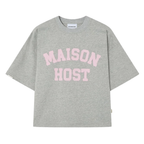 Maison Host Spray Varsity Grey Tee