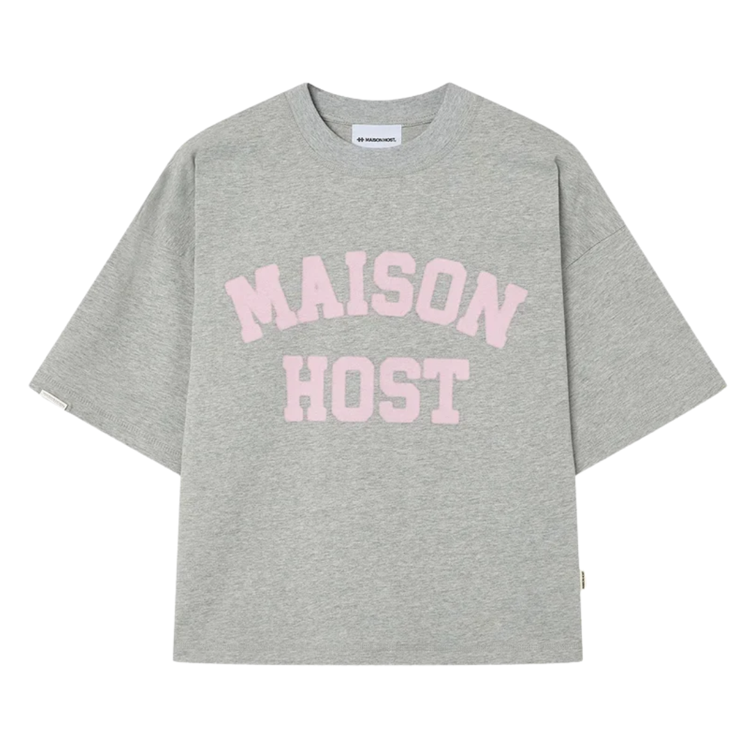 Maison Host Spray Varsity Grey Tee