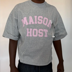 Maison Host Spray Varsity Grey Tee