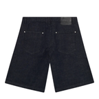 Maison Host Raw Denim Pleated Shorts