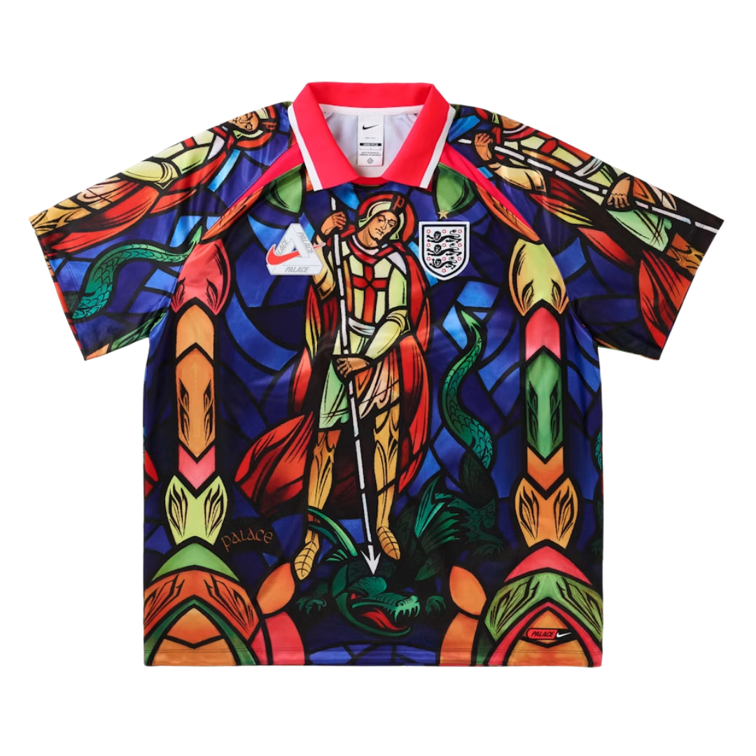 Palace x Nike England Dri-Fit Football Jersey Bright Crimson