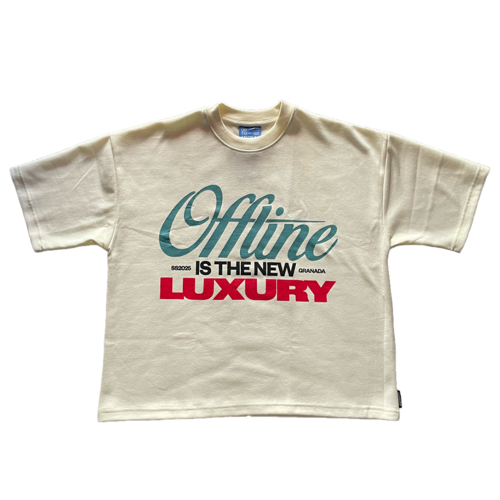 ÜRCO CREAM OFFLINE BOXY TEE