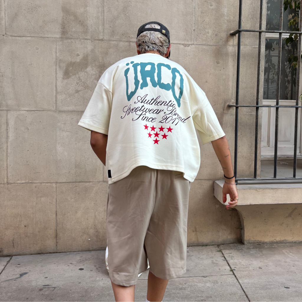 ÜRCO CREAM OFFLINE BOXY TEE