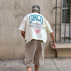 ÜRCO CREAM OFFLINE BOXY TEE