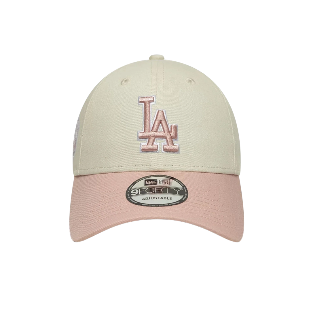 New Era 9FORTY Side Script LA Dodgers Pink