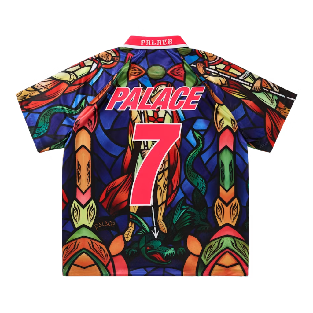 Palace x Nike England Dri-Fit Football Jersey Bright Crimson