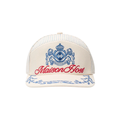 Maison Host Crest Striped Cap