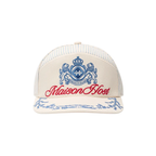 Maison Host Crest Striped Cap