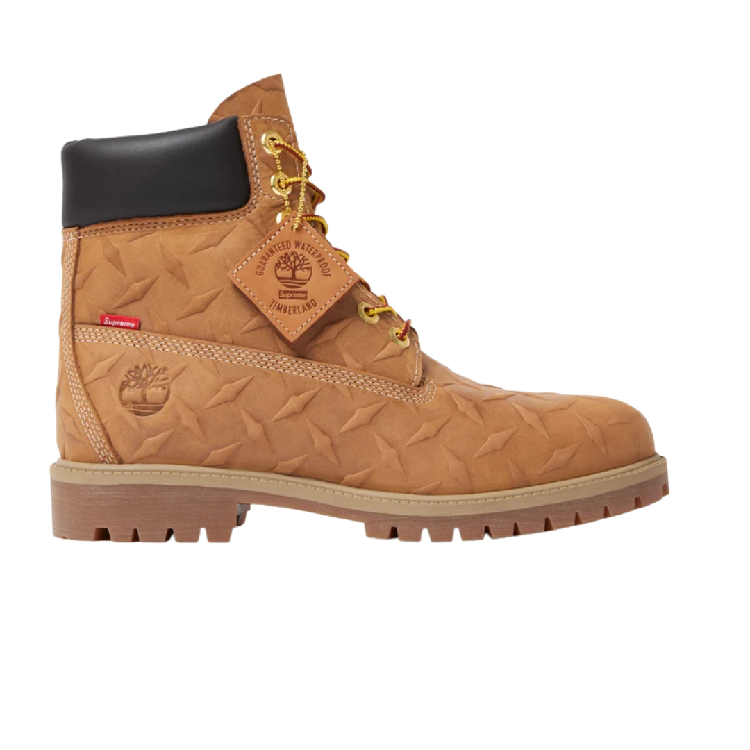 Timberland x Supreme 6" Premium Supreme Diamond Plate Wheat