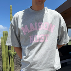 Maison Host Spray Varsity Grey Tee