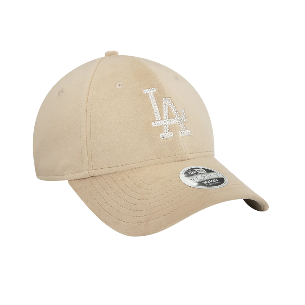 New Era 9FORTY Velour Diamond LA Dodgers Beige