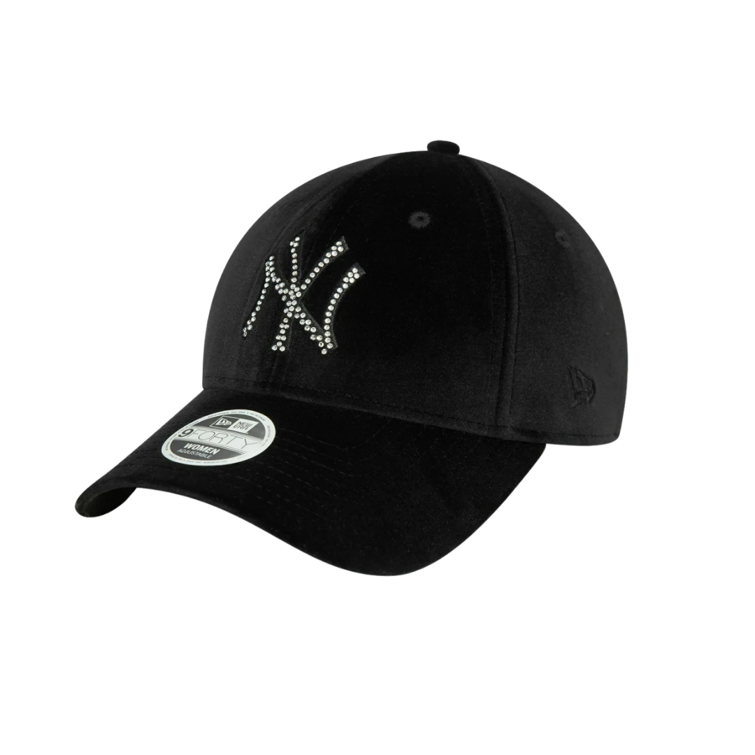 New Era 9FORTY Velour Diamond NY Yankees Black