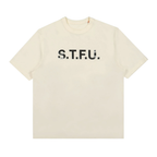 Heron Preston Printed S.T.F.U Beige Tee