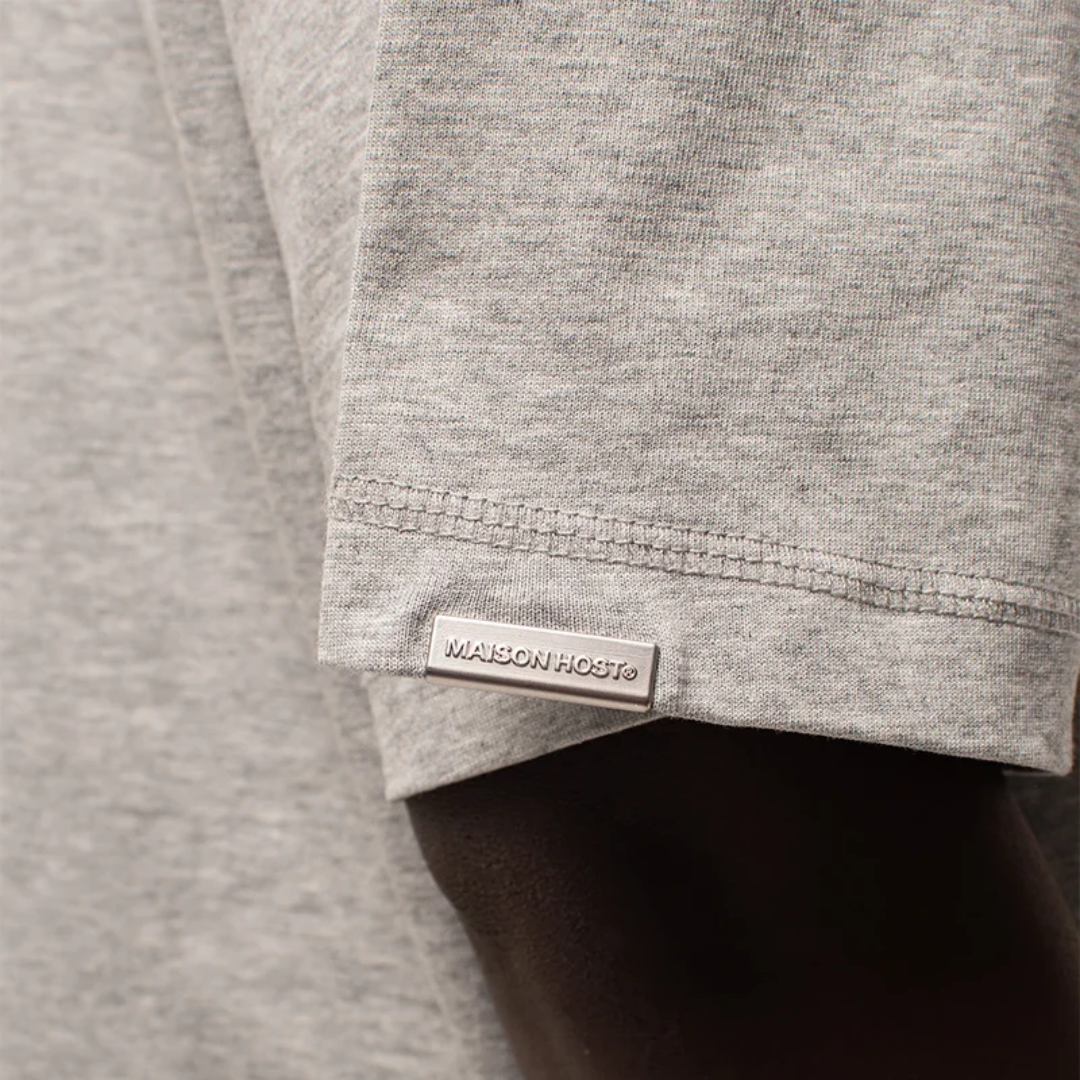 Maison Host Spray Varsity Grey Tee
