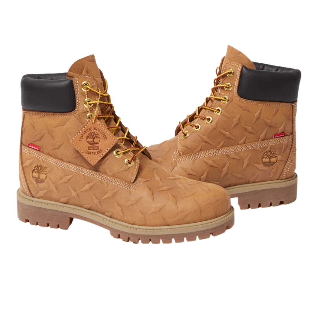 Timberland x Supreme 6" Premium Supreme Diamond Plate Wheat