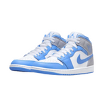 AIR JORDAN 1 MID UNIVERSITY BLUE GREY
