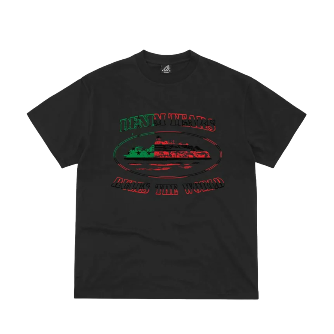 Corteiz x Denim Tears OG Alcatraz Tee Black