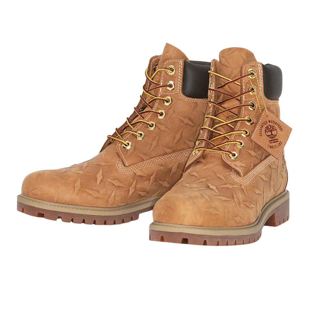 Timberland x Supreme 6" Premium Supreme Diamond Plate Wheat