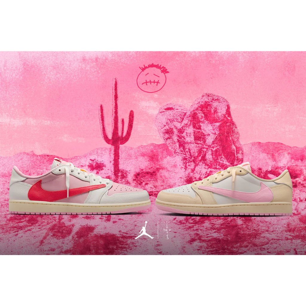 Jordan 1 Low x Travis Scott Shy Pink and Tropical Pink Pack Giveaway