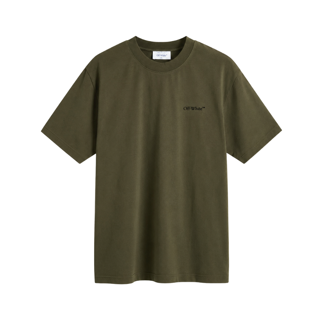 Off White Windy Arrow Winter Moss Tee