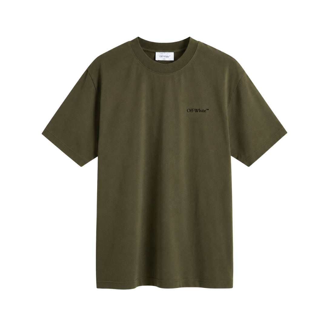Off White Windy Arrow Winter Moss Tee