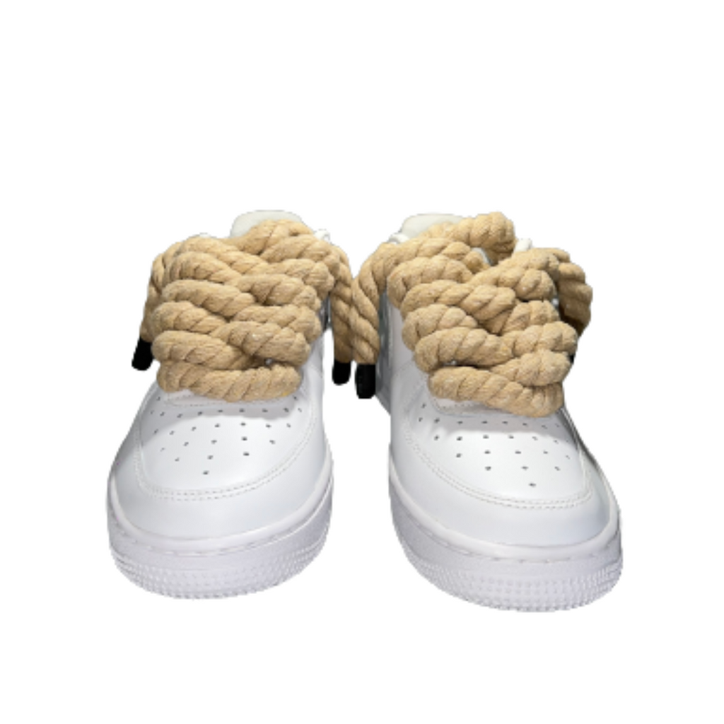 Nike Air Force 1 White Rope Laces Custom