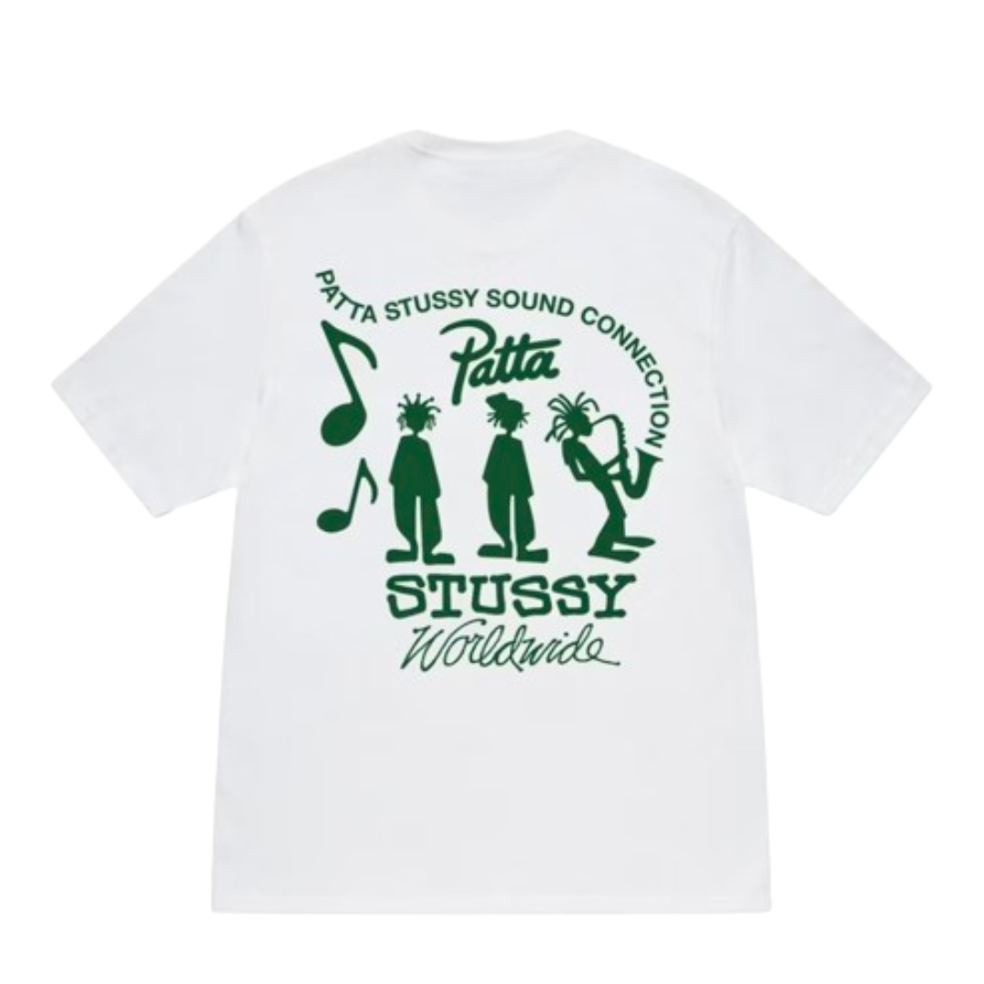 Stussy X Patta Sound Connection Tee White