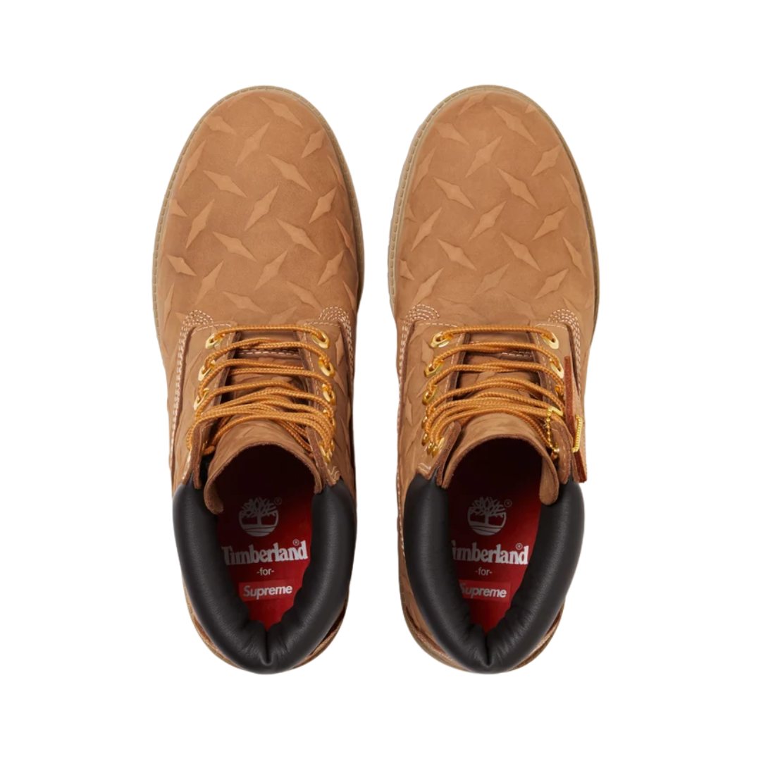 Timberland x Supreme 6" Premium Supreme Diamond Plate Wheat