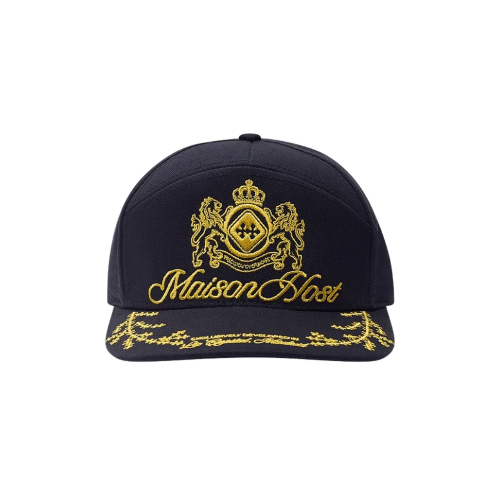 Maison Host Crest Navy Cap