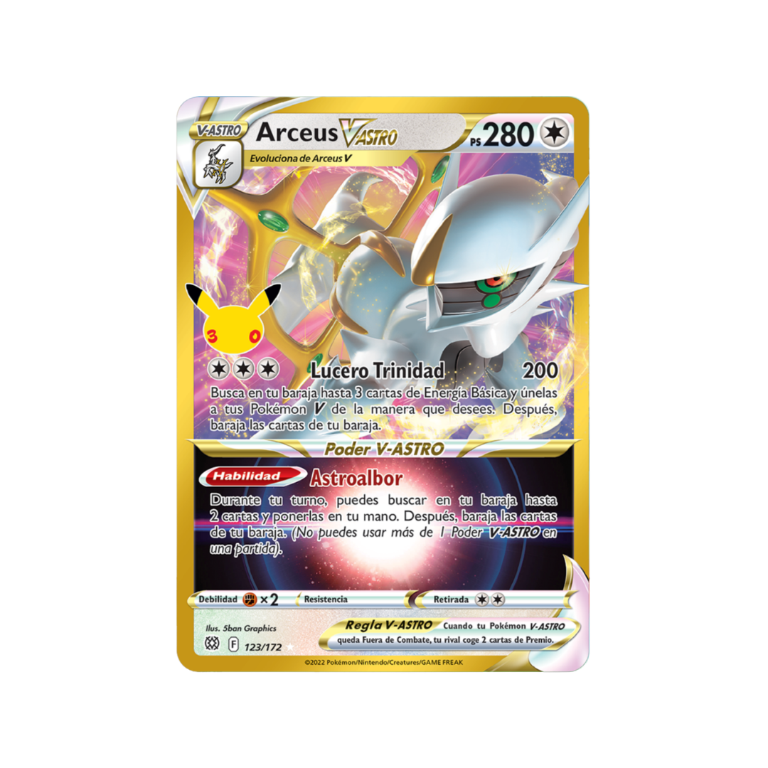 Carta Pokémon Arceus V-ASTRO - 30 Aniversario (30C BRS 123)