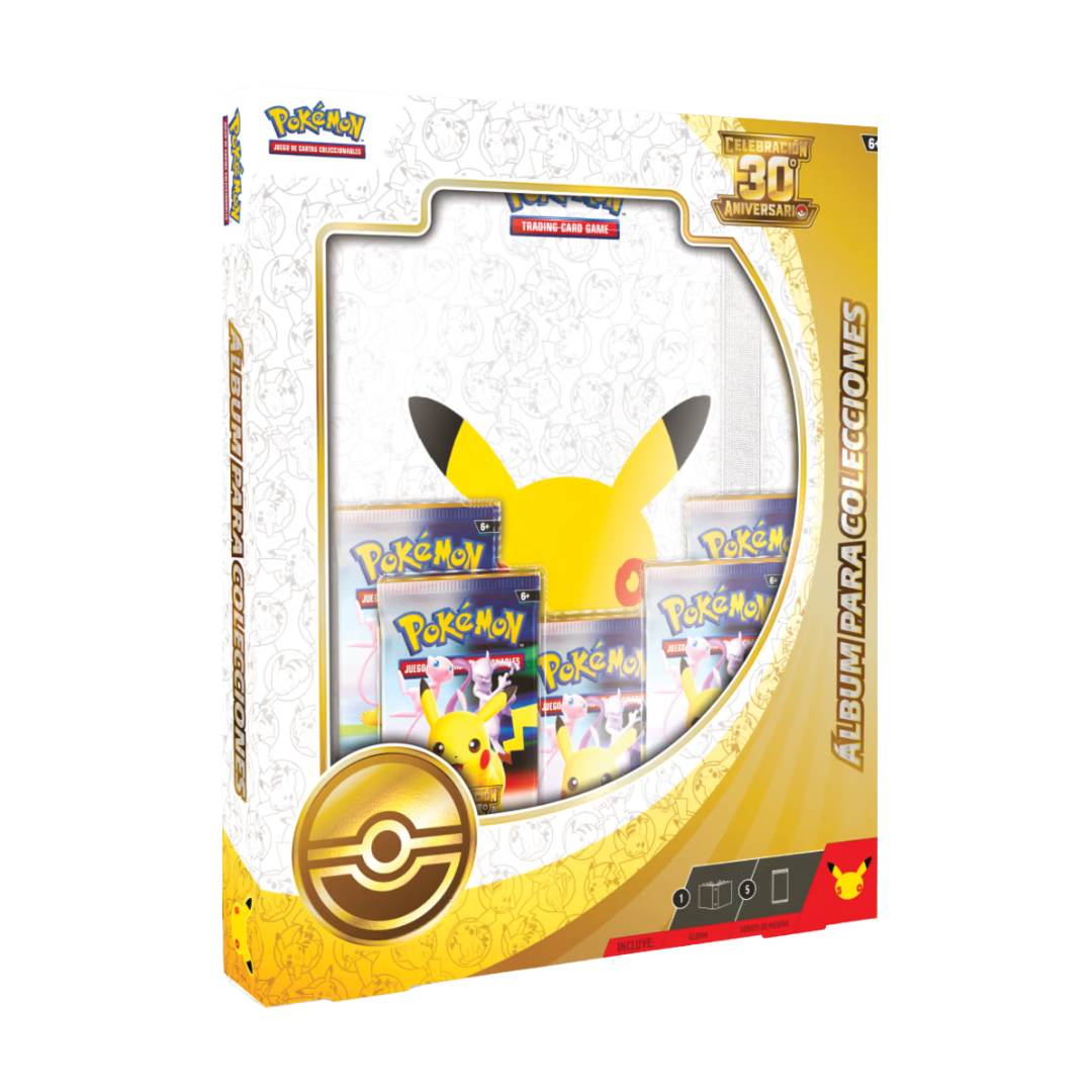 POKÉMON 30TH Álbum para colecciones de Celebración 30.º Aniversario de JCC Pokémon