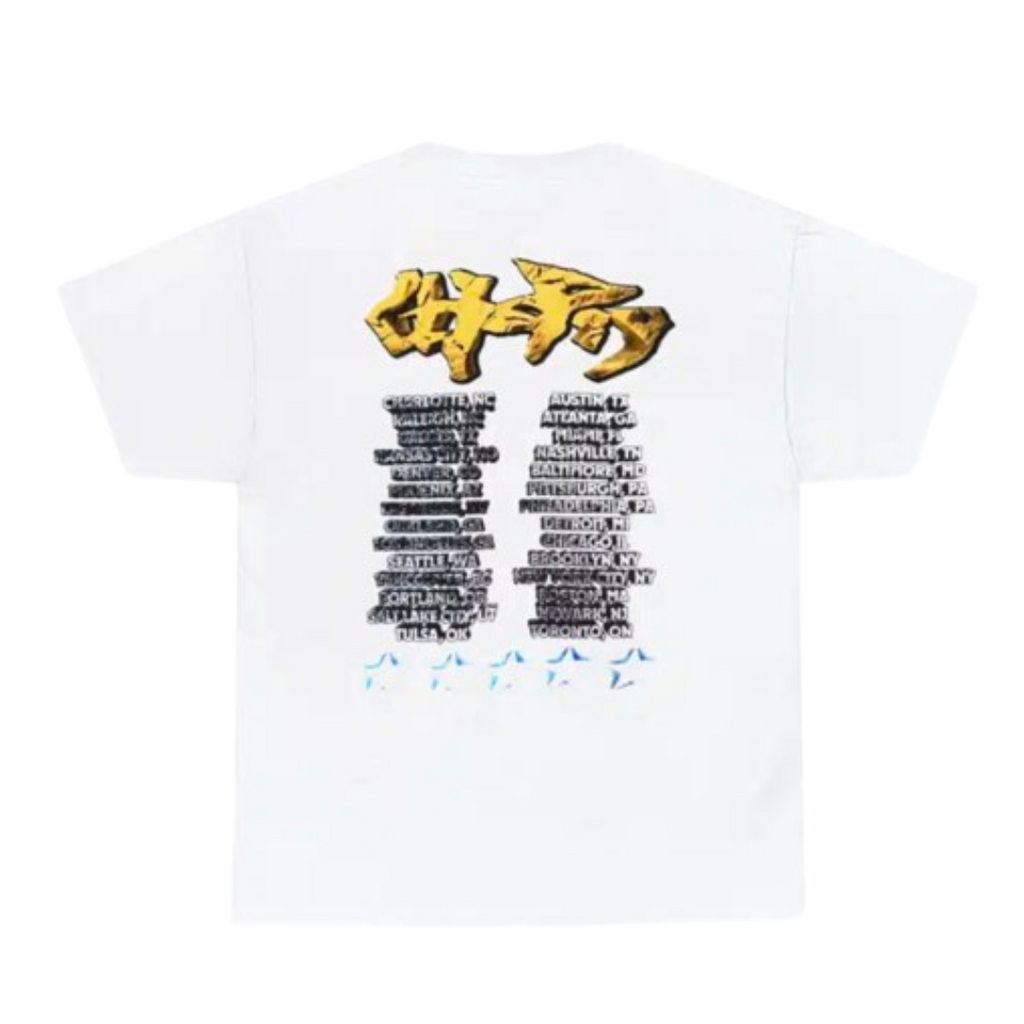 Travis Scott Utopia Tour Skitzo Circus Maximus Tee White