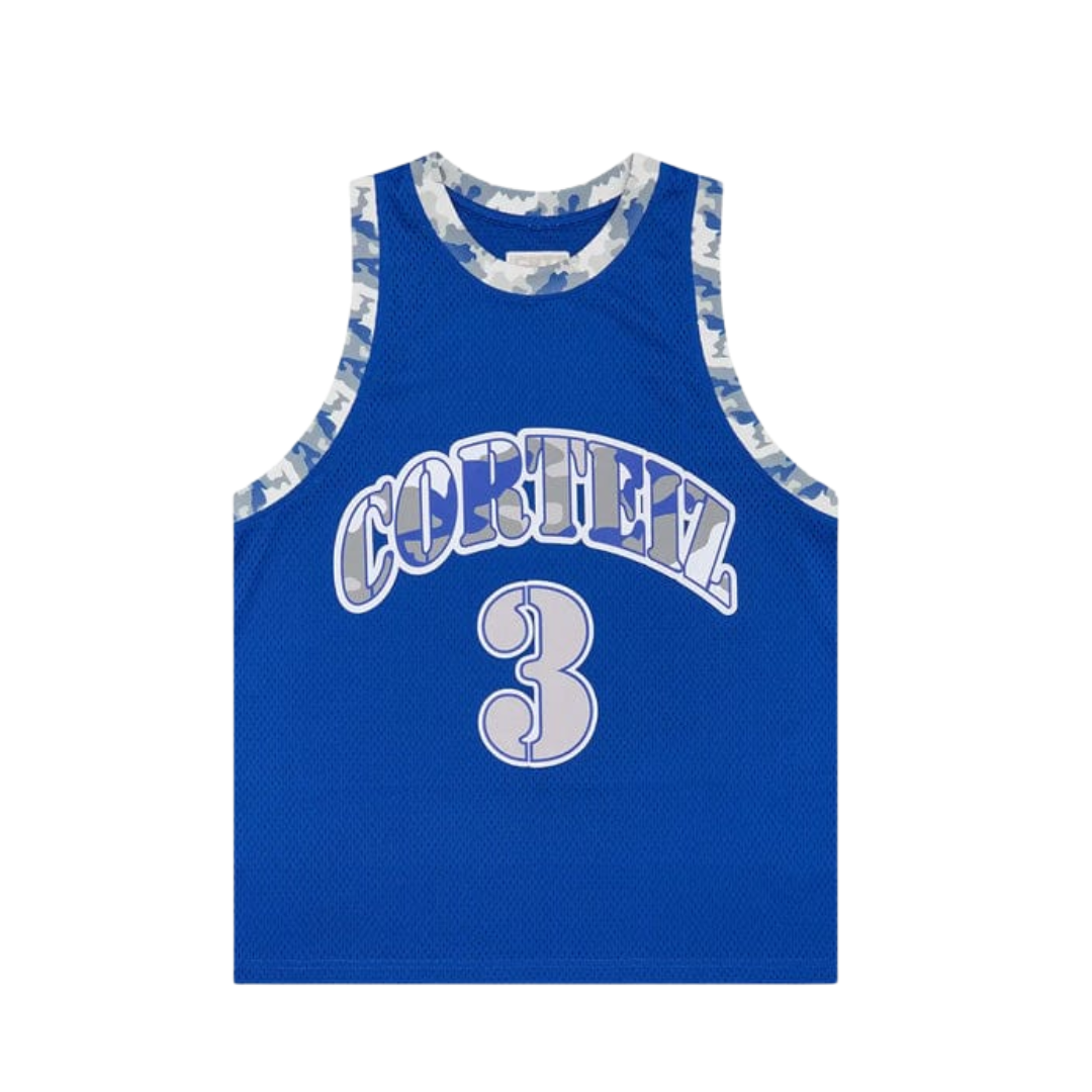 Corteiz Stencil Camo Bball Blue