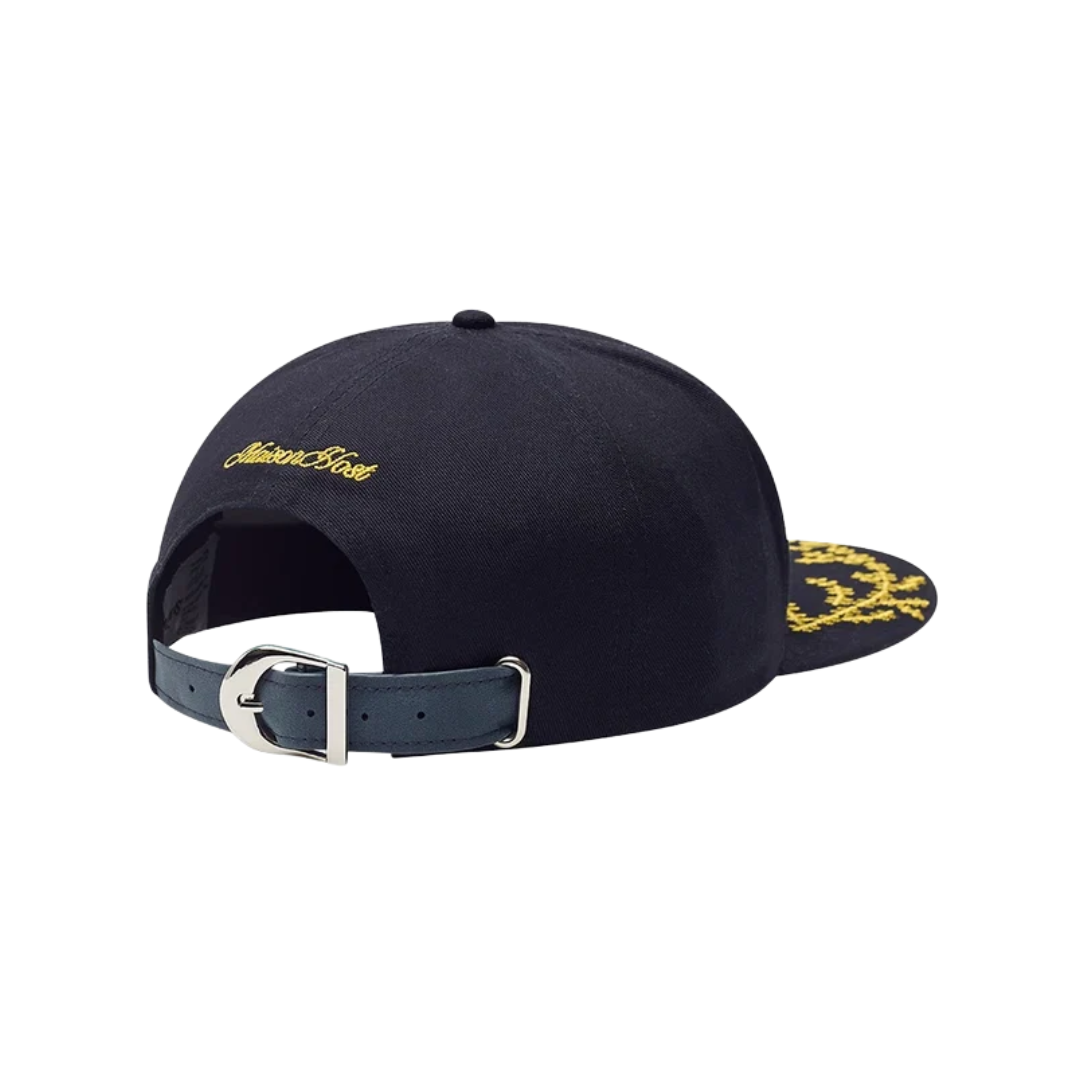Maison Host Crest Navy Cap