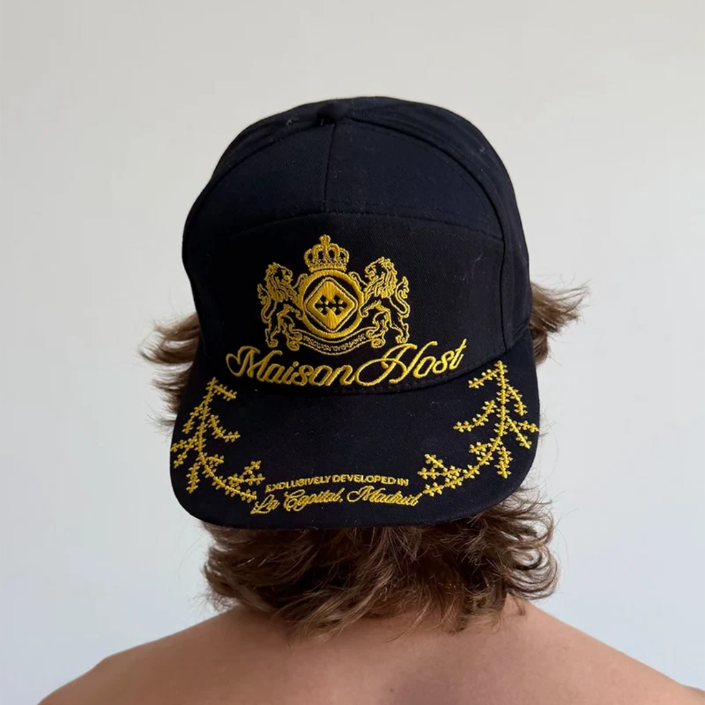 Maison Host Crest Navy Cap
