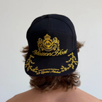 Maison Host Crest Navy Cap