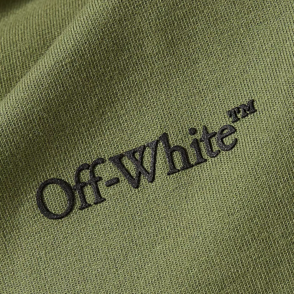Off White Windy Arrow Winter Moss Tee