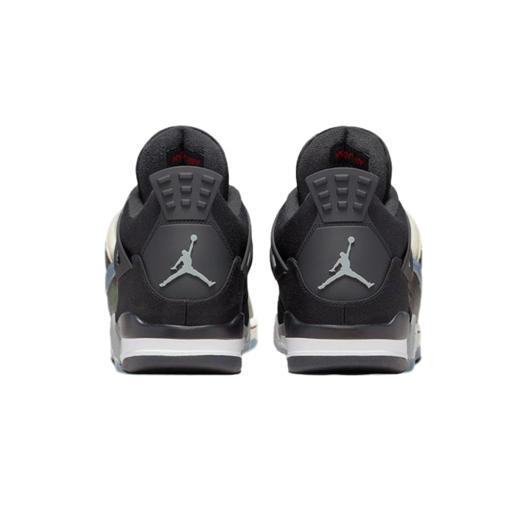 Air Jordan 4 Retro Black Canva