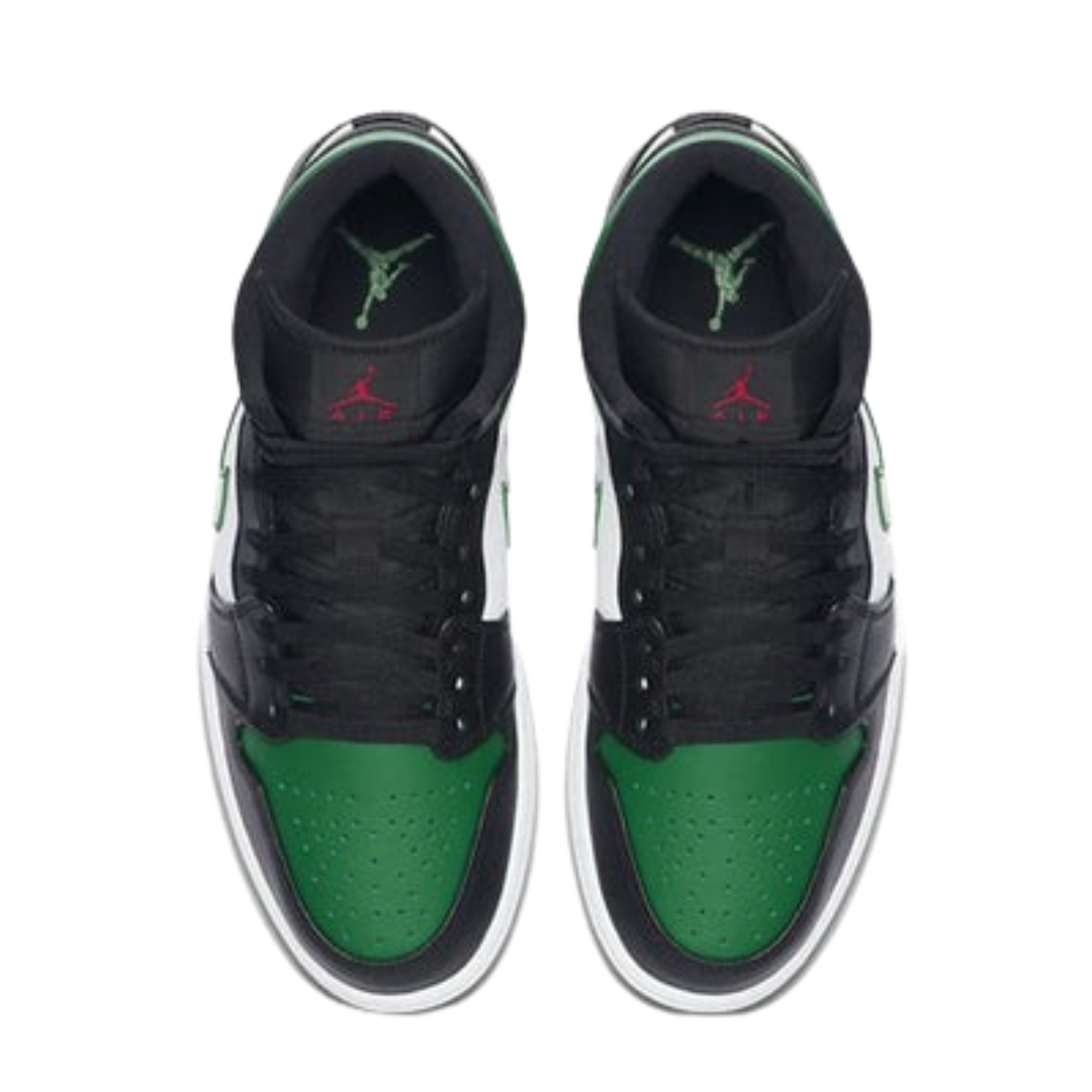 Air Jordan 1 Mid Green Toe