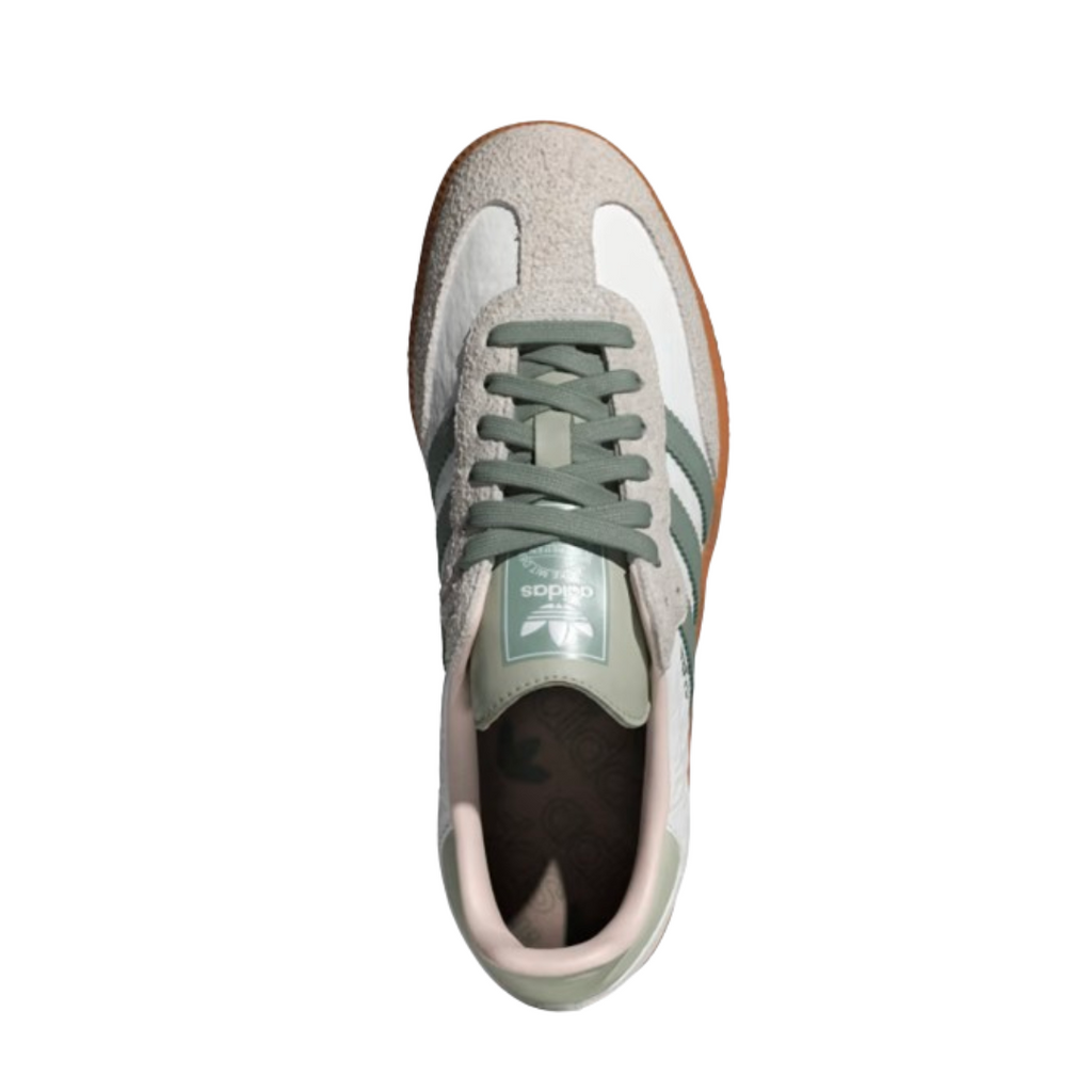 ADIDAS SAMBA Cloud White Silver Green