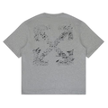 Off White Outline Arrow Heather Grey Tee