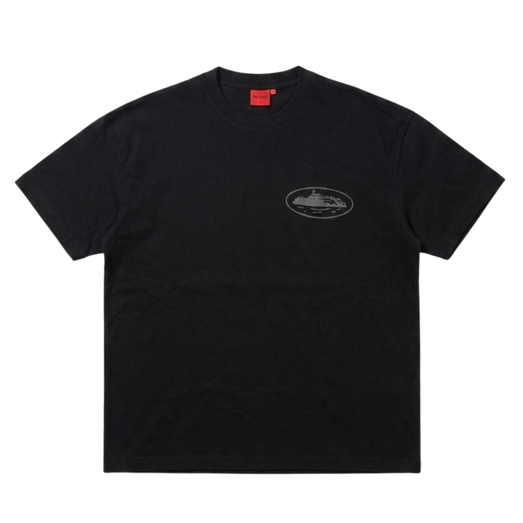 Corteiz OG Island Tee Reflective Black