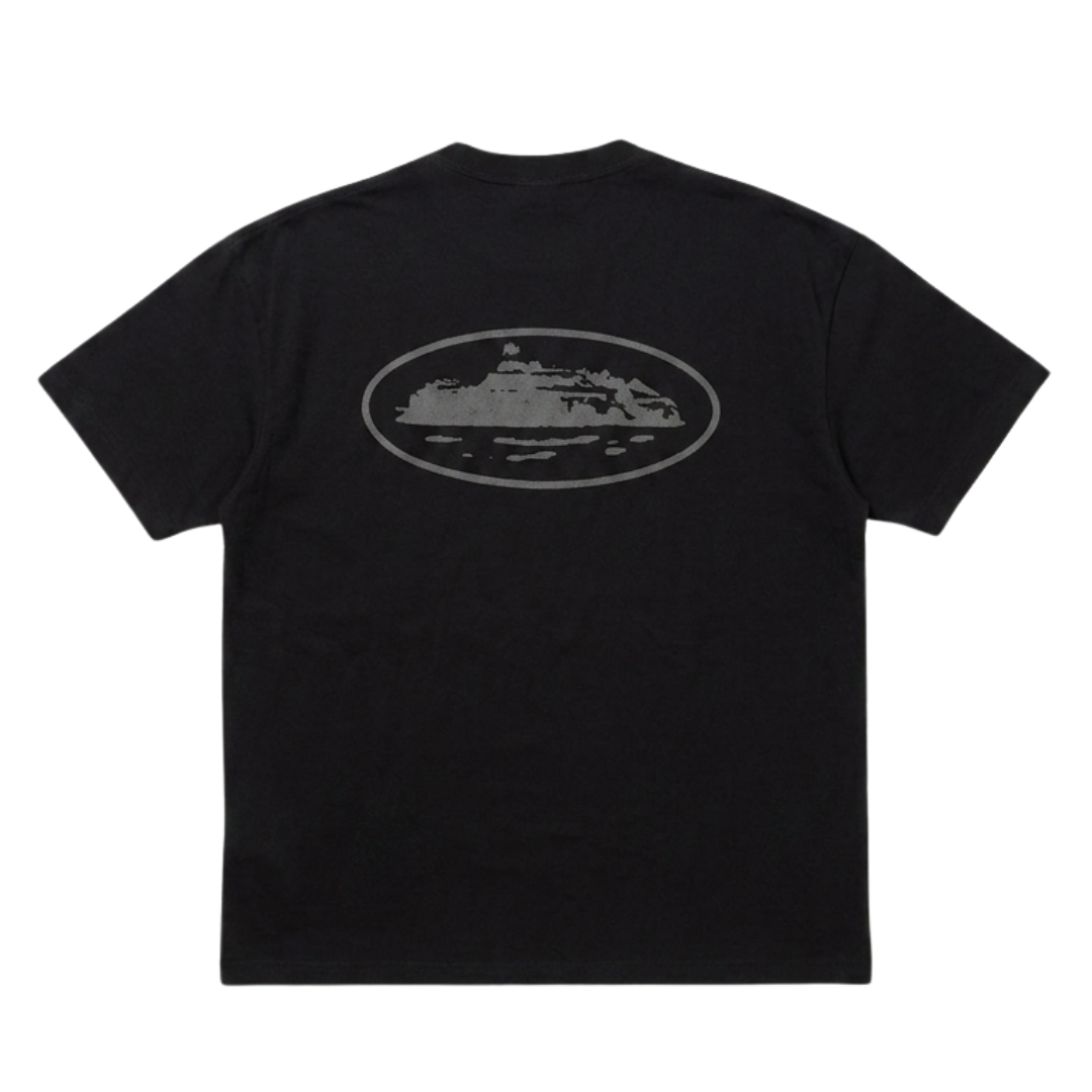 Corteiz OG Island Tee Reflective Black