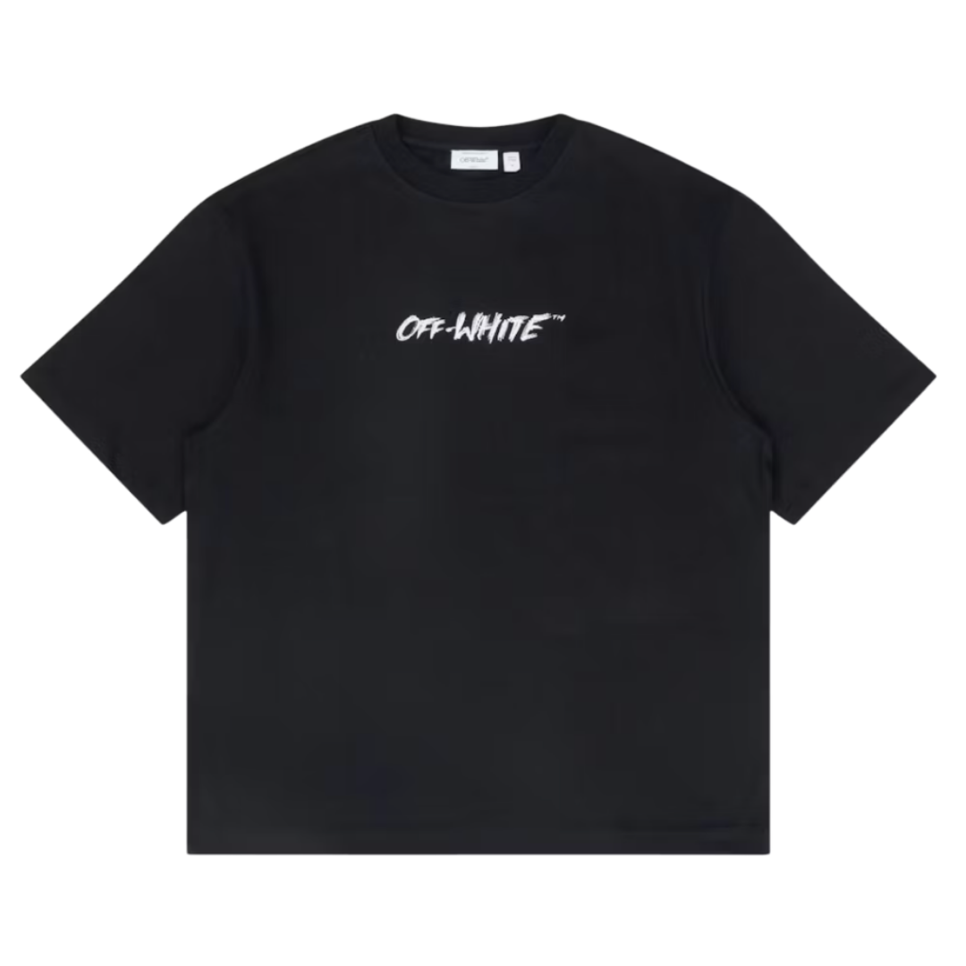 Off White Chalk Arrow Heather Black Tee