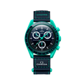 Swatch x Omega Bioceramic Moonswatch Mission On Earth Polar Lights
