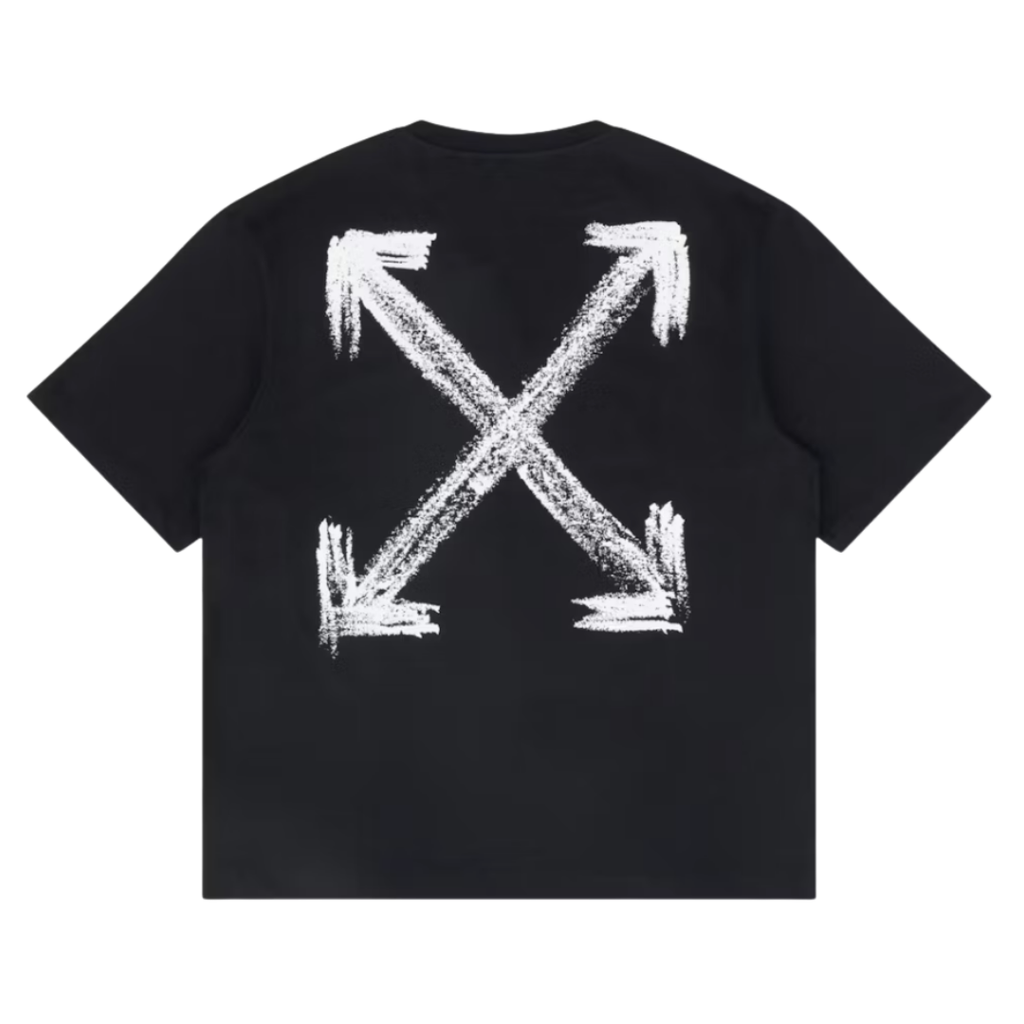 Off White Chalk Arrow Heather Black Tee