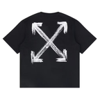 Off White Chalk Arrow Heather Black Tee