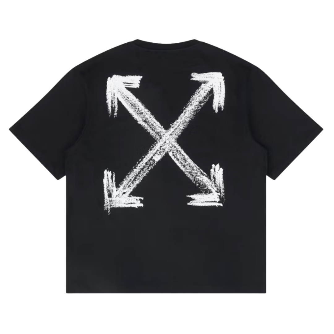 Off White Chalk Arrow Heather Black Tee